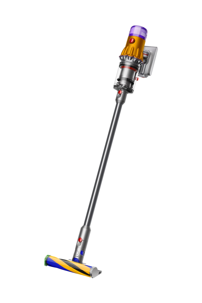DYSON V12 Detect Slim Absolute Kablosuz Şarjlı Dikey Süpürge Sarı Nikel