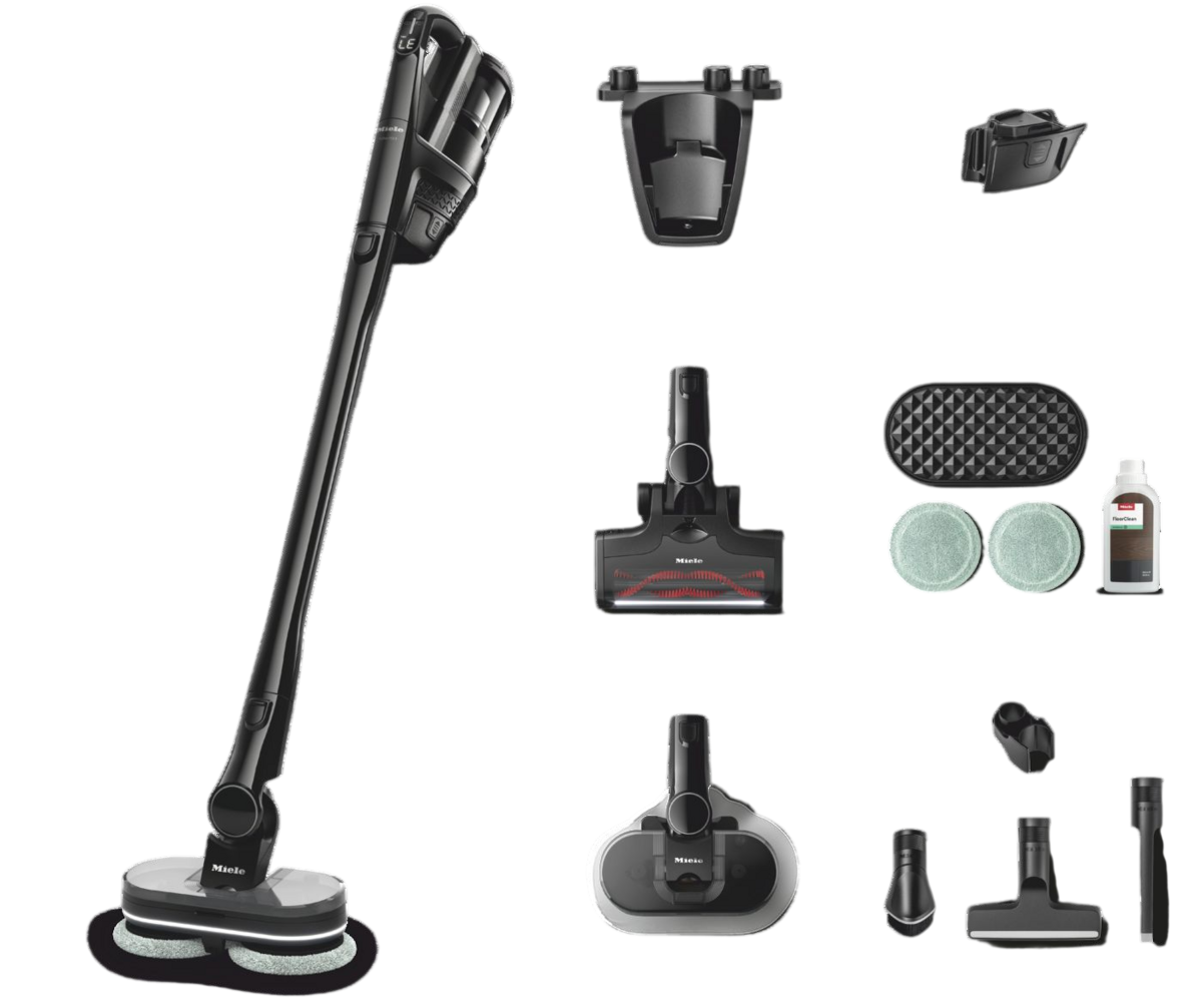 MIELE Triflex HX3 Aqua Şarjlı Dikey Süpürge Siyah