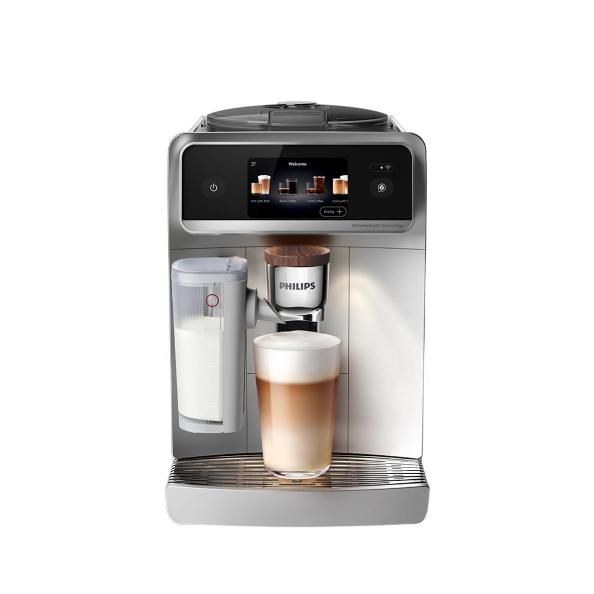 PHILIPS 8000 Serisi LatteGo Pro Café Aromis Kahve Makinesi, Evde Kafe Kalitesi, BrewExtract, 54 farklı Sıcak ve Soğuk İçecek, EP8757/20